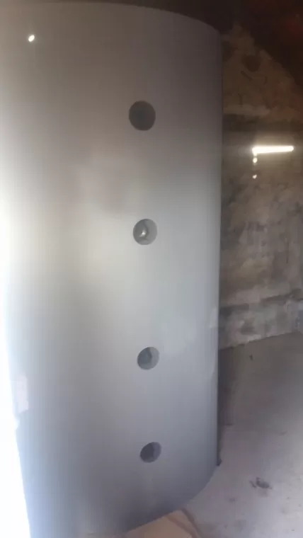Installation de chaudière à bois déchiqueté et silo enterré à Audes, Saint-Pourçain-sur-Sioule, Mension Pasquet