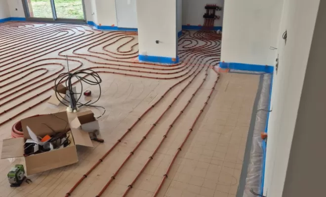 Réalisation d'un planchant chauffant à Saint Pont, Saint-Pourçain-sur-Sioule, Mension Pasquet